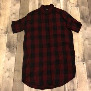 Madewell Plaid Flannel Dress